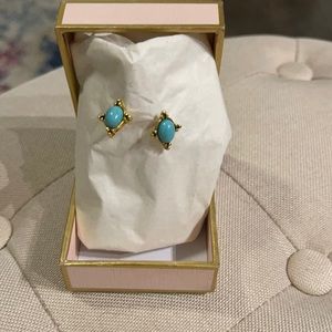 SOLD 3 for $10 Art Deco Faux Turquoise Earrings